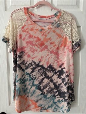 Veveret Tie Dye Boho Top